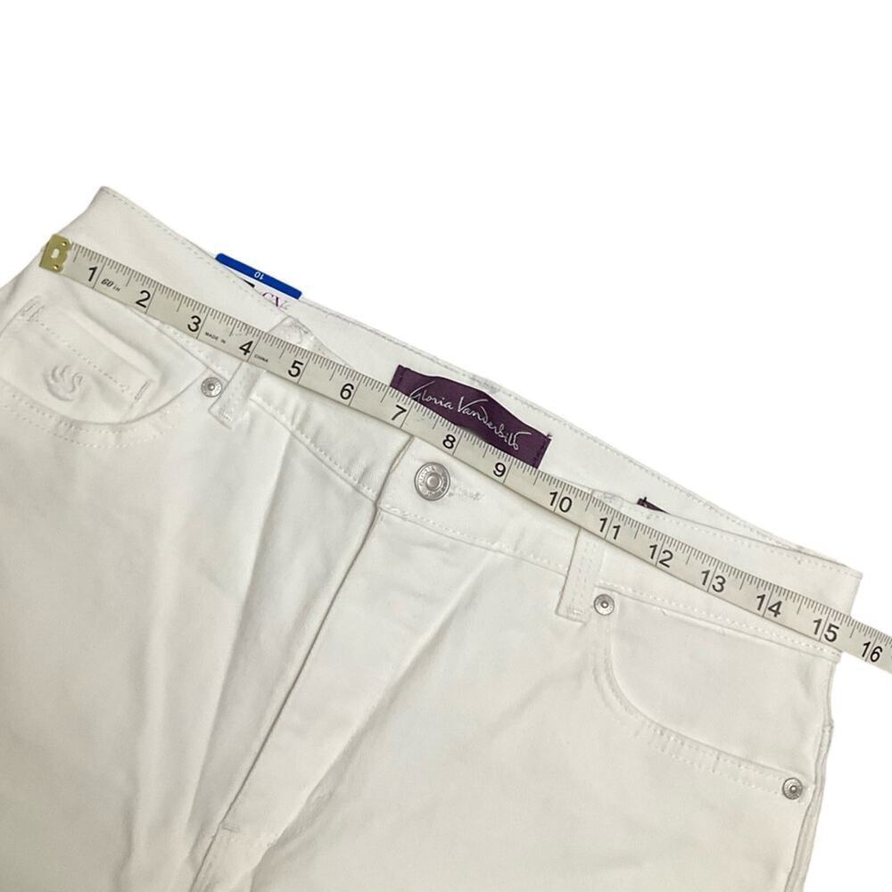 Gloria Vanderbilt Women's Capri Amanda White Jeans Size 10 NWT - Picture 5 of 8